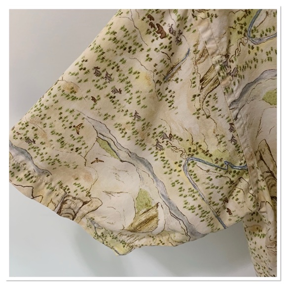 Patagonia Pataloha Vintage 2007 Yosemite National Park Camp Shirt Cream Size L - Picture 3 of 13